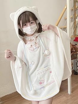 【希少】美品　ランバンヴィンテージ　ポンチョケープコート　こびとビックフード 希少】美品 ランバンヴィンテージ ポンチョケープコート こびと